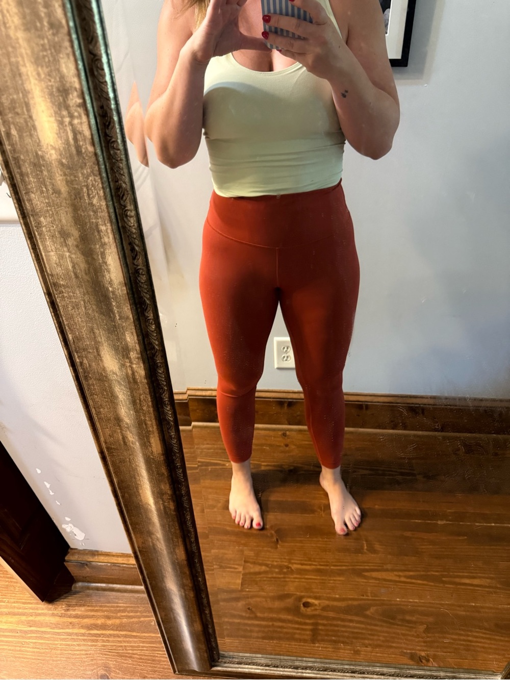 lululemon athletica Rust High-Rise Cropped Leggings